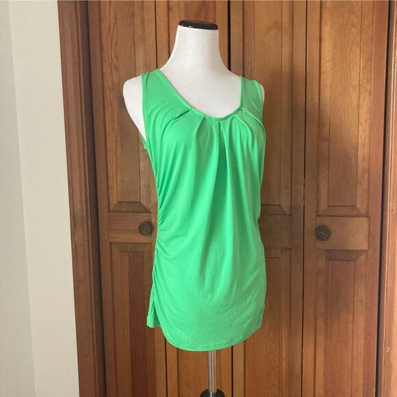 New York & Co Kelly Green Stretch Pullover Top, Size M - Picture 1 of 7